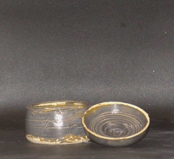 Blue Lidded Jar