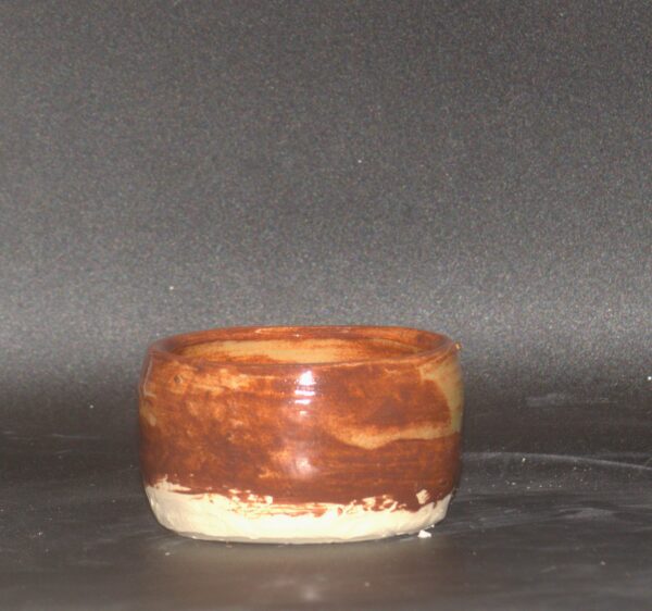 Tan/Brown Small Pot - Image 2
