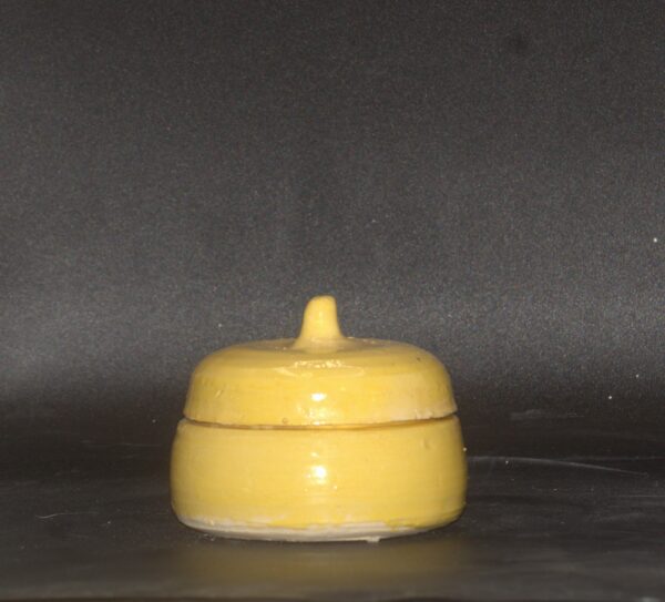 Yellow Lidded Jar - Image 2