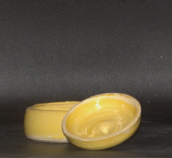 Yellow Lidded Jar