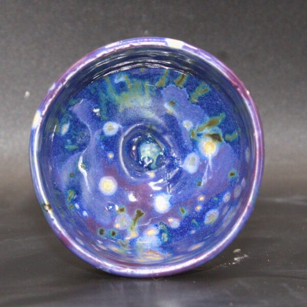 Cobalt Blue Speckled Goblet - Image 4