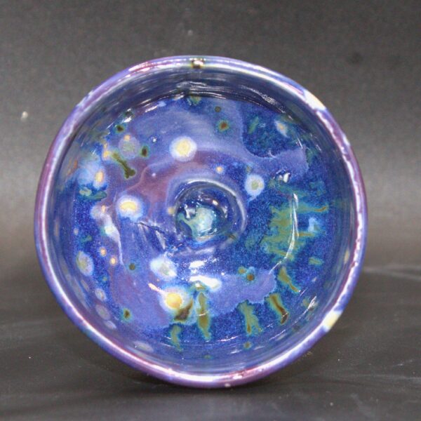 Cobalt Blue Speckled Goblet - Image 5
