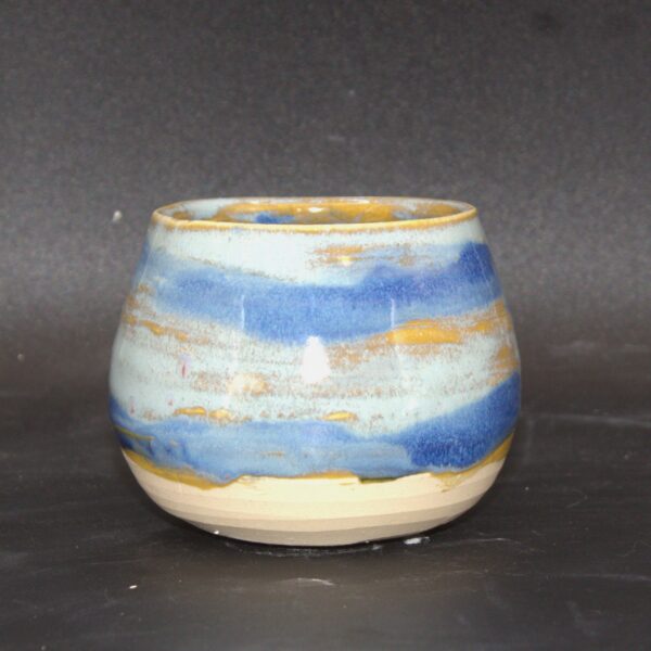 Blue and Green Striped Wine Cup - Image 3