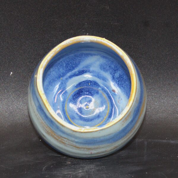 Blue and Green Striped Wine Cup - Image 4