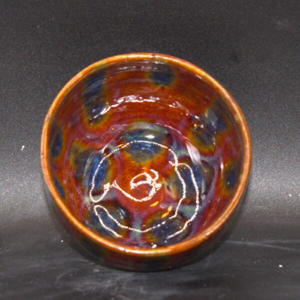 Brown and Blue Drip Bowl - Image 4