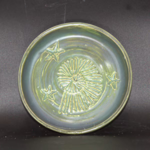 Spring Green Ammonite Plate