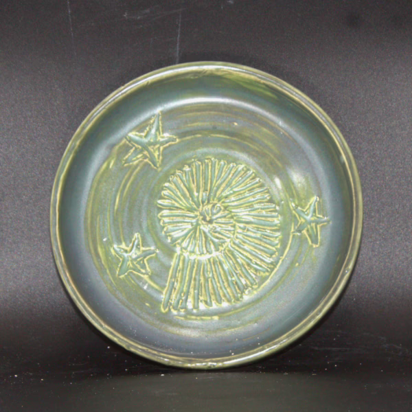 Spring Green Ammonite Plate