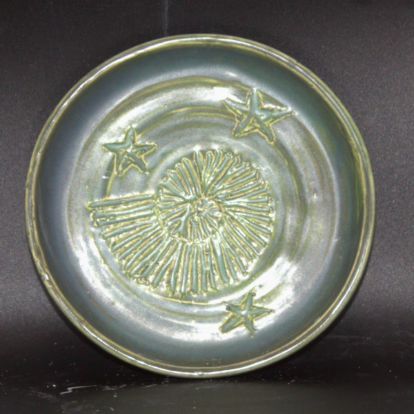 Spring Green Ammonite Plate - Image 2