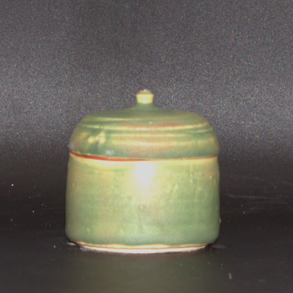 Spring Green Lidded Jar - Image 3