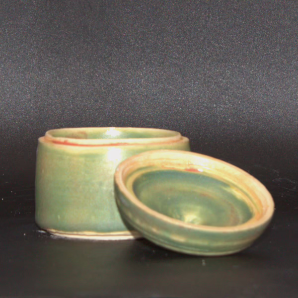 Spring Green Lidded Jar - Image 4