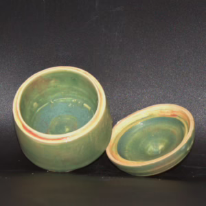 Spring Green Lidded Jar