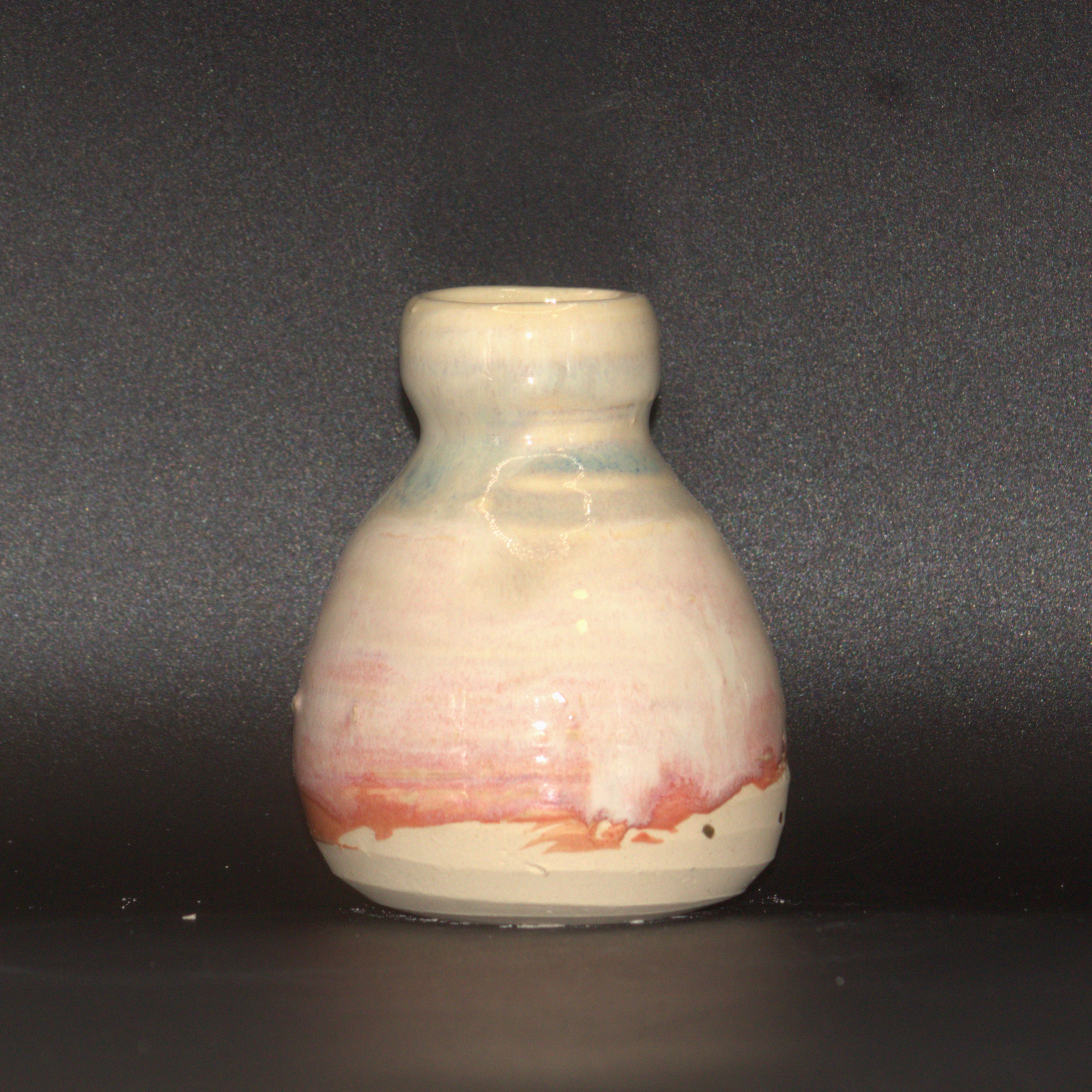 Light Pink and Green Mini Vase