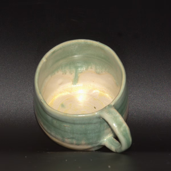 Green and Yellow Dual-Toned Mug - Image 3