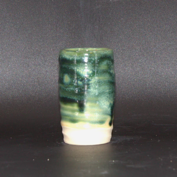 Speckled Dark Green Shot Glass