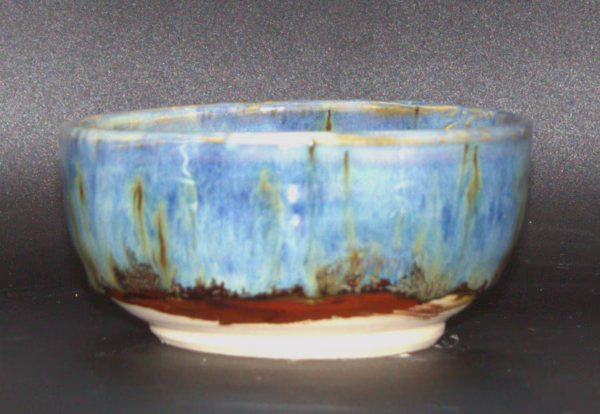 Maroon and Blue Speckle Bowl - Image 4