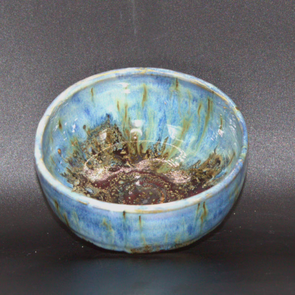 Maroon and Blue Speckle Bowl - Image 3