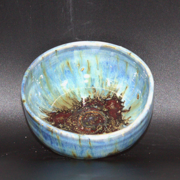 Maroon and Blue Speckle Bowl - Image 2