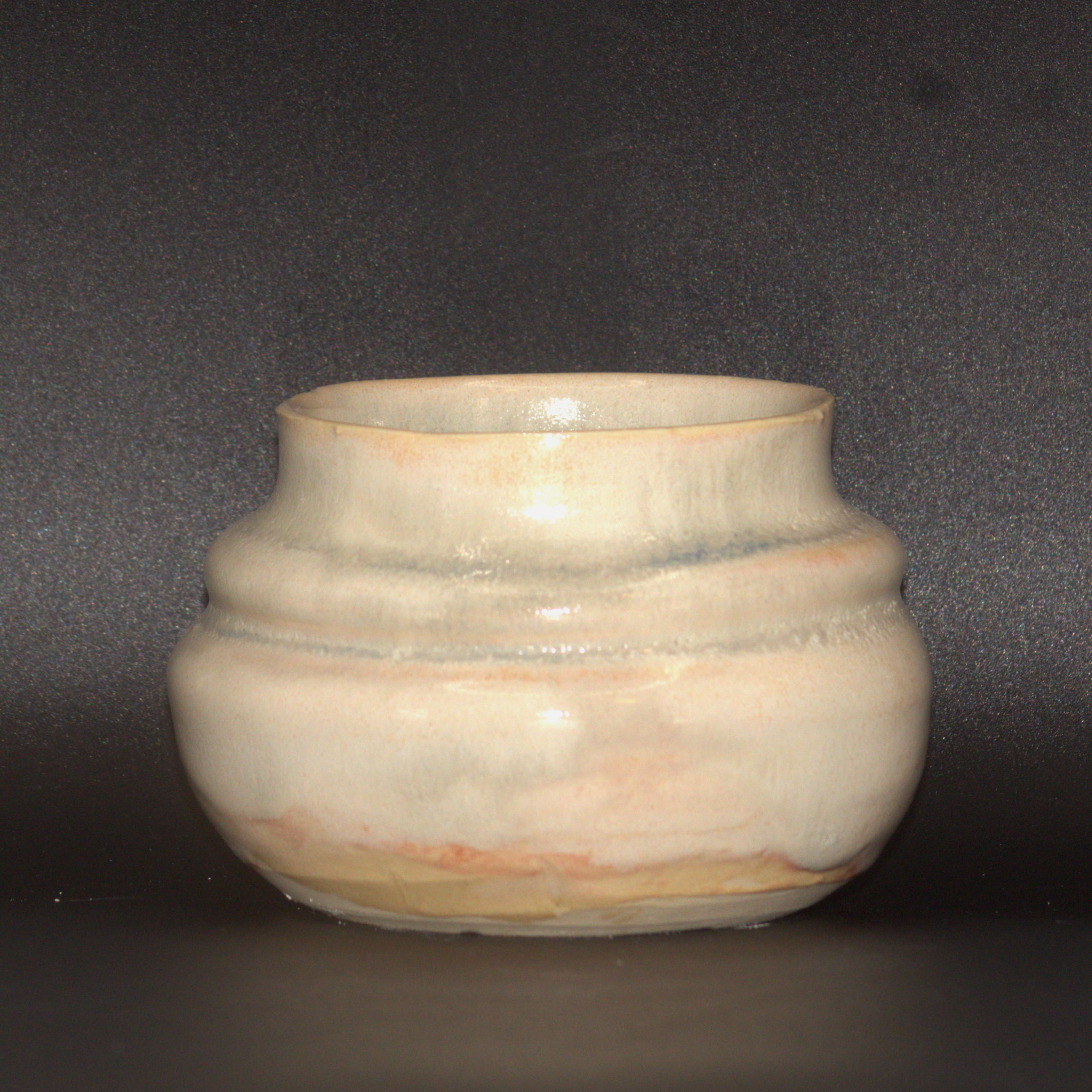 Faded Pink and Blue Bubble Pot