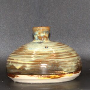 Light Blue and Brown Vase